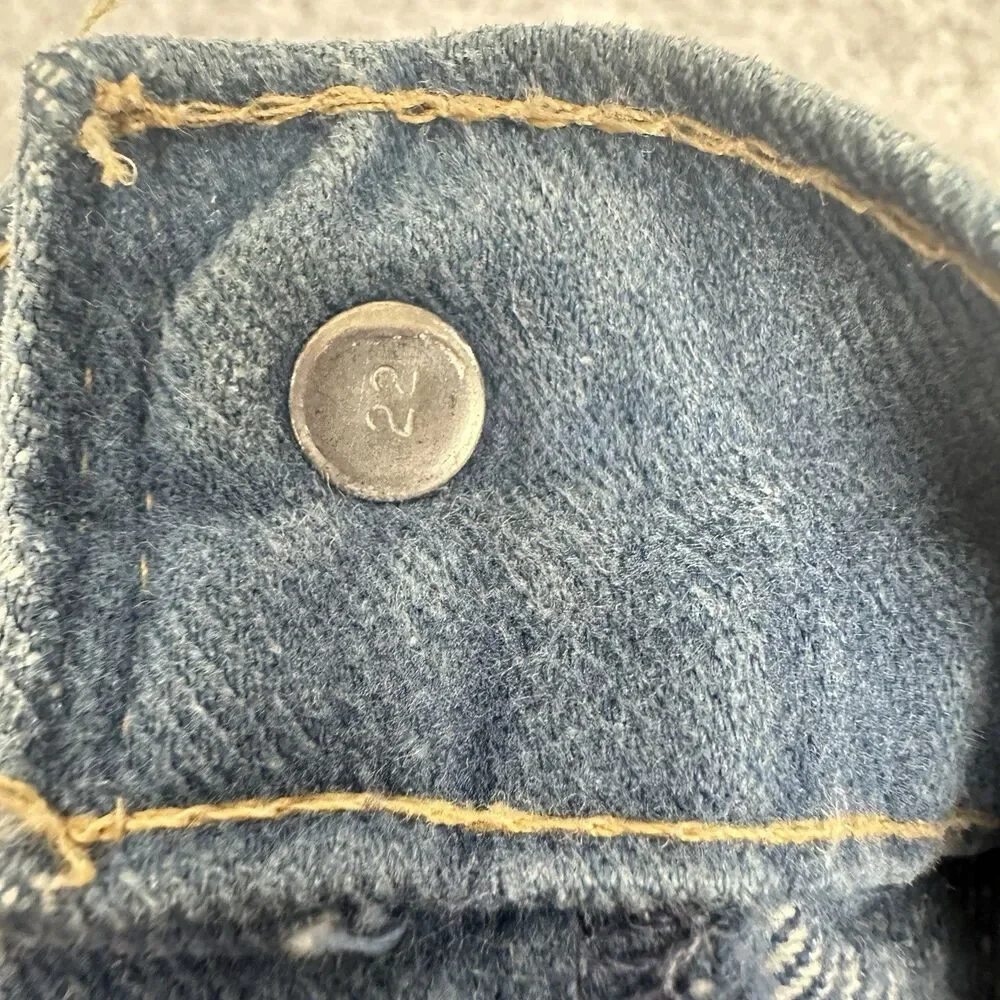 VTG 70s Levis 784 Big E Orange Tab Jeans 30 Big Bell Flare Soft Denim Talon READ